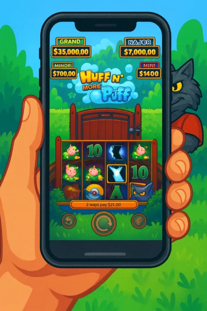 Huff N' More Puff Demo on mobile